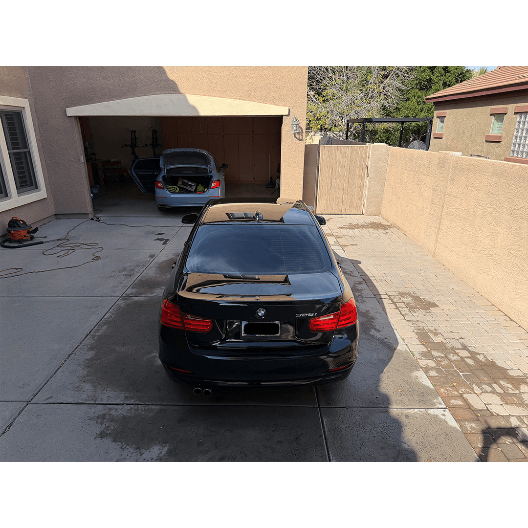 BMW rear view — finished exterior