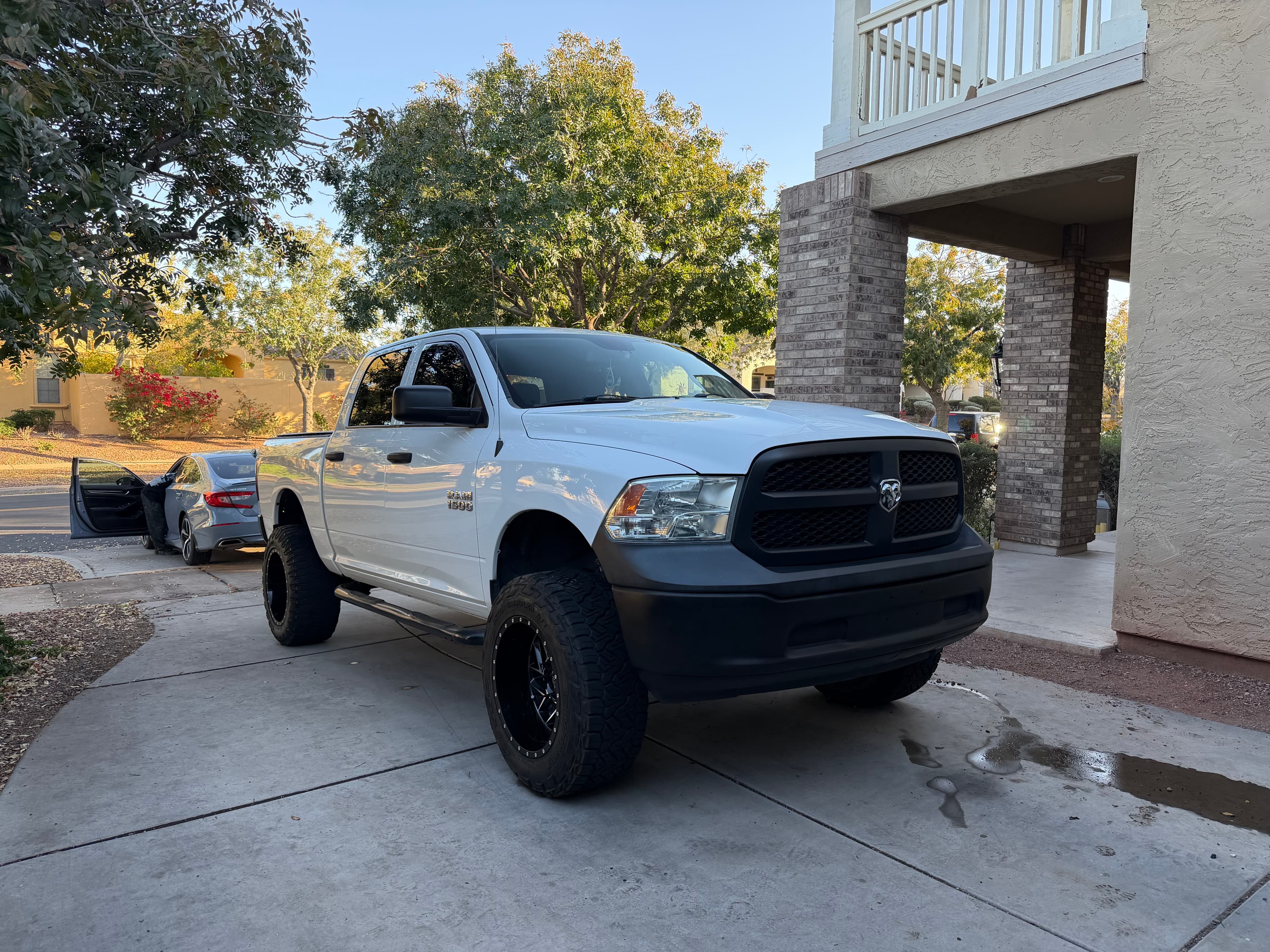 Front left view — finished exterior detail